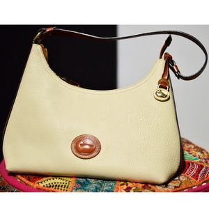 Vintage Dooney and Bourke Cream Shoulder Bag